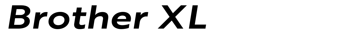 Brother XL&XS Bold Italic XL